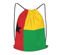 BLWSLC Flag of Guinea-Bissau Printed Travel Drawstring Backpack Gym Drawstring Bag Portable Suitable For Short Trips