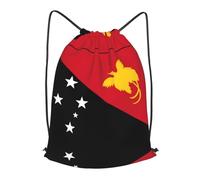 BLWSLC Flag of Papua New Guinea Printed Travel Drawstring Backpack Gym Drawstring Bag Portable Suitable For Short Trips