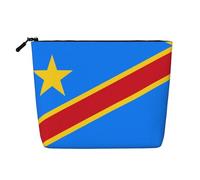BLWSLC Flag of the Congo Printed single layer cosmetic bag, storage bag, suitable for daily storage, a must-have for business trips.