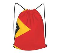 BLWSLC Flag of Timor-Leste Printed Travel Drawstring Backpack Gym Drawstring Bag Portable Suitable For Short Trips