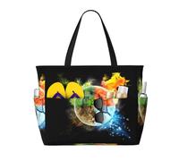 BLWSLC Four Elements Patterned travel bag, large capacity shoulder bag, suitable for vacations, travel, and gym use.