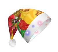 BLWSLC Fresh Fruits Pineapple Printed light-up party hat LED Christmas fun hat Christmas party props suitable for adults and children
