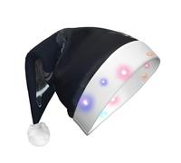 BLWSLC Full-Moon Wolves 3D Printed light-up party hat LED Christmas fun hat Christmas party props suitable for adults and children