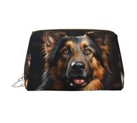 BLWSLC German Shepherd Printed Portable Cosmetic Bag Large Travel Toiletry Bag Suitable For Travel And Daily Use