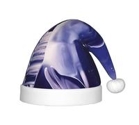 BLWSLC glitter dolphin Children's Christmas hats printed party hats suitable for Christmas parties family gathering decorations