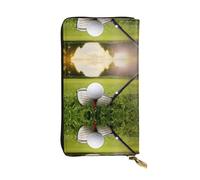 BLWSLC Golf Ball Long Clutch, Zipper Wallet, Card Holder, Portable Travel Coin Storage Bag Suitable for Travel and Daily use