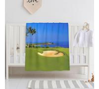 BLWSLC Golf Course Printed baby throw blanket, swaddle blanket, crib blanket for toddlers, newborns, and children