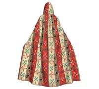 BLWSLC Halloween Navaho style printed cape hooded festive cape suitable for Halloween family parties