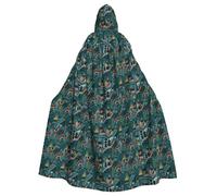 BLWSLC Halloween Scandinavian Animals printed cape hooded festive cape suitable for Halloween family parties
