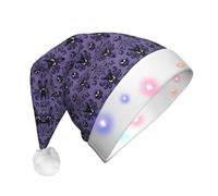 BLWSLC Haunted Mansion Printed Light Up Party Hats LED Christmas Party Props Suitable for Adults and Kids, Christmas Fun Hats