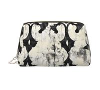 BLWSLC Ink Shadow Vines Printed Portable Cosmetic Bag Large Travel Toiletry Bag Suitable For Travel And Daily Use