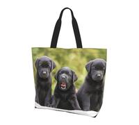 BLWSLC Labrador Retriever Dog pattern tote shoulder bag, travel duffel bag for daily shopping, beach and fitness