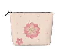 BLWSLC Little pink cherry blossoms Printed single layer cosmetic bag, storage bag, suitable for daily storage, a must-have for business trips.