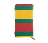BLWSLC Long clutch Flag of Lithuania printed zipper wallet suitable for travel work and attending banquets