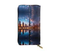 BLWSLC Long wristlet Dubai Sidewinder Tower printed long clutch suitable for outings travel hiking