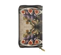 BLWSLC Long wristlet Fig printed long clutch suitable for outings travel hiking