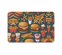 BLWSLC Lots of Tasty Food 16x24in Non-Slip Flannel Floor mat with a Pattern Suitable for Indoor and Outdoor use Home Decor