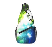 BLWSLC Men's single shoulder backpack cool soccer ball printed casual crossbody chest bag thickened adjustable shoulder strap suitable for daily outings