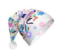 BLWSLC Mexican Otomi Animals Printed Light Up Party Hats LED Christmas Party Props Suitable for Adults and Kids, Christmas Fun Hats