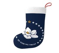 BLWSLC Mississippi State Flag Christmas decorative socks printed decorative socks suitable for festive Christmas party home decoration