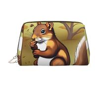 BLWSLC Nut-eating squirrel Printed Portable Cosmetic Bag Large Travel Toiletry Bag Suitable For Travel And Daily Use