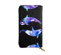 BLWSLC Orca Killer Whale Long Clutch, Zipper Wallet, Card Holder, Portable Travel Coin Storage Bag Suitable for Travel and Daily use