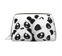 BLWSLC Panda watching the fun Printed Portable Cosmetic Bag Large Travel Toiletry Bag Suitable For Travel And Daily Use
