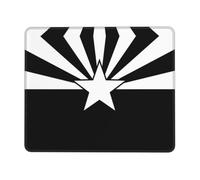 BLWSLC Precision-locked mouse pad suitable for office and gaming use | Precision Overlock Black Arizona Flag 7.9 X 9.5 In Printed Mouse Pad Suitable For Office And Gaming Use