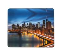 BLWSLC Precision-locked mouse pad suitable for office and gaming use | Precision overlock New York City Scenery 10 x 12 inch printed mouse pad suitable for office and gaming use