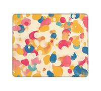 BLWSLC Precision-locked mouse pads are suitable for libraries and studies | Precision overlock Polka dot color blocks 7.9 x 9.5 in printed mouse pads suitable for libraries and studies