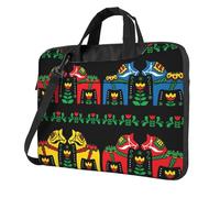 BLWSLC Runner Swedish Dala Horse Folk Patterned 14 inch laptop bag with shoulder strap, suitable for business trips