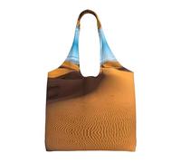 BLWSLC Sand Dunes in The Sahara Desert Printed single-shoulder commuter canvas bag, fitness sports leisure bag suitable for travel commuting or shopping