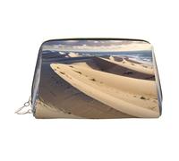 BLWSLC Sand dunes on the coast Printed Portable Cosmetic Bag Large Travel Toiletry Bag Suitable For Travel And Daily Use