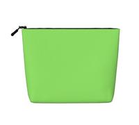BLWSLC Solid color light green Printed single layer cosmetic bag, storage bag, suitable for daily storage, a must-have for business trips.