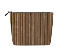 BLWSLC Solid wood pattern Printed single layer cosmetic bag, storage bag, suitable for daily storage, a must-have for business trips.