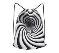BLWSLC spiral optical illusion gif Printed Sports Drawstring Backpack Fitness Travel Backpack Suitable For Gym And Travel