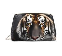 BLWSLC Tiger at rest Printed Portable Cosmetic Bag Large Travel Toiletry Bag Suitable For Travel And Daily Use