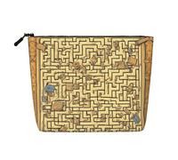 BLWSLC Treasure Maze Printed single layer cosmetic bag, storage bag, suitable for daily storage, a must-have for business trips.