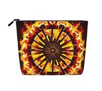 BLWSLC Turning the flame Printed single layer cosmetic bag, storage bag, suitable for daily storage, a must-have for business trips.