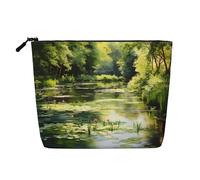 BLWSLC Water Lilies in the Pond Printed single layer cosmetic bag, storage bag, suitable for daily storage, a must-have for business trips.