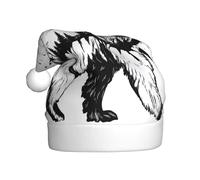 BLWSLC Wildlife Hand Drawn Bear Animal Adult Christmas hats masquerade accessories perfect for Christmas and family parties