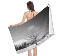 BLWSLC Willow Tree Printed Travel Bath Towels Soft Beach Towels Suitable For Home Pool And Beach