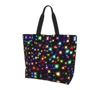 BLWSLC Women's shopping and casual handbags, lightweight work shoulder bags | Bright Beautiful Colorful Art Lightweight Tote Bag with Inner Pocket - Shoulder Handbag for Work
