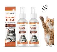 BlyeMichdi Cat Deterrent Spray 120ML, Cat Repellent Spray,Anti Scratch Cat Spray for Furniture,Natural Cat Training Spray for Indoor & Outdoor Use,Cat Spray Deterrent to Keep Pet Off Limits Areas (1)