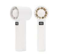 BlyeMichdi Handheld Fan Portable, mini fan 6 Speeds Adjustable with LED Display,Portable Pocket Small Hand Fan Powerful, Summer Outdoor Travel Personal Desk Fan for Women Girl Office (White)