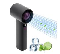 BlyeMichdi Handheld Fan Portable, mini fan 6 Speeds Adjustable with LED Display,Portable Pocket Small Hand Fan Powerful, Summer Outdoor Travel Personal Desk Fan for Women Girl Office (Gray)