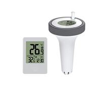 BlyeMichdi Wireless Floating Pool Thermometer, Digital with LCD Display, Large Temperature, Monitor, Wireless Pond Thermometer Range Up to 60M for Pool, Bath Water, Hot Tubs