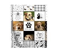 BLYIUKR Personalised Dog Memorial Gifts for Loss of Dog, Custom Dog Photo Blanket in Memory of Dog Remembrance Gifts for Dog Mom Dad Lovers, Dog Bereavement Gifts, Soft Flannel 40''x 30''