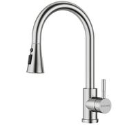 Blylund Brushed Nickel Kitchen Mixer Tap With Pull Out Spray & 3 Functions