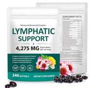 BLymphatic Drainage Supplement 60 PCS, Lymph System Support Supplement Lymph Cleanse, 240 Softgels Supports Leg Vein, Digestion Support